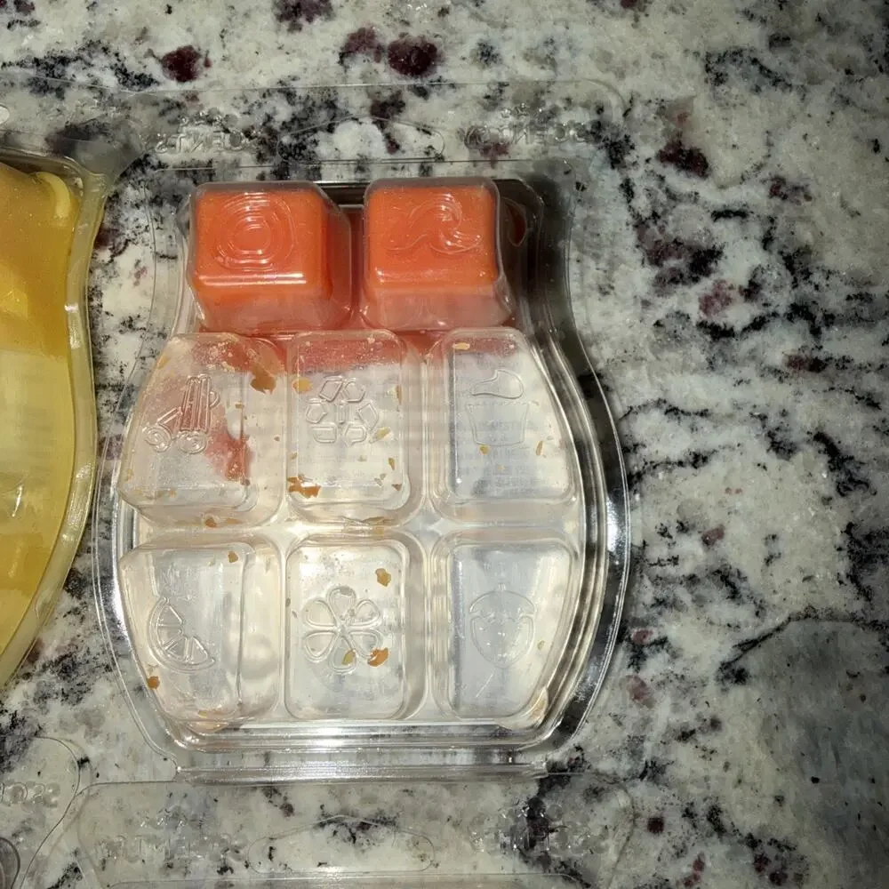 Scentsy Bar Scented Wax Melts 3.2 Oz Mixed Lot Of 4 Used 10 Individual Cubes REM
